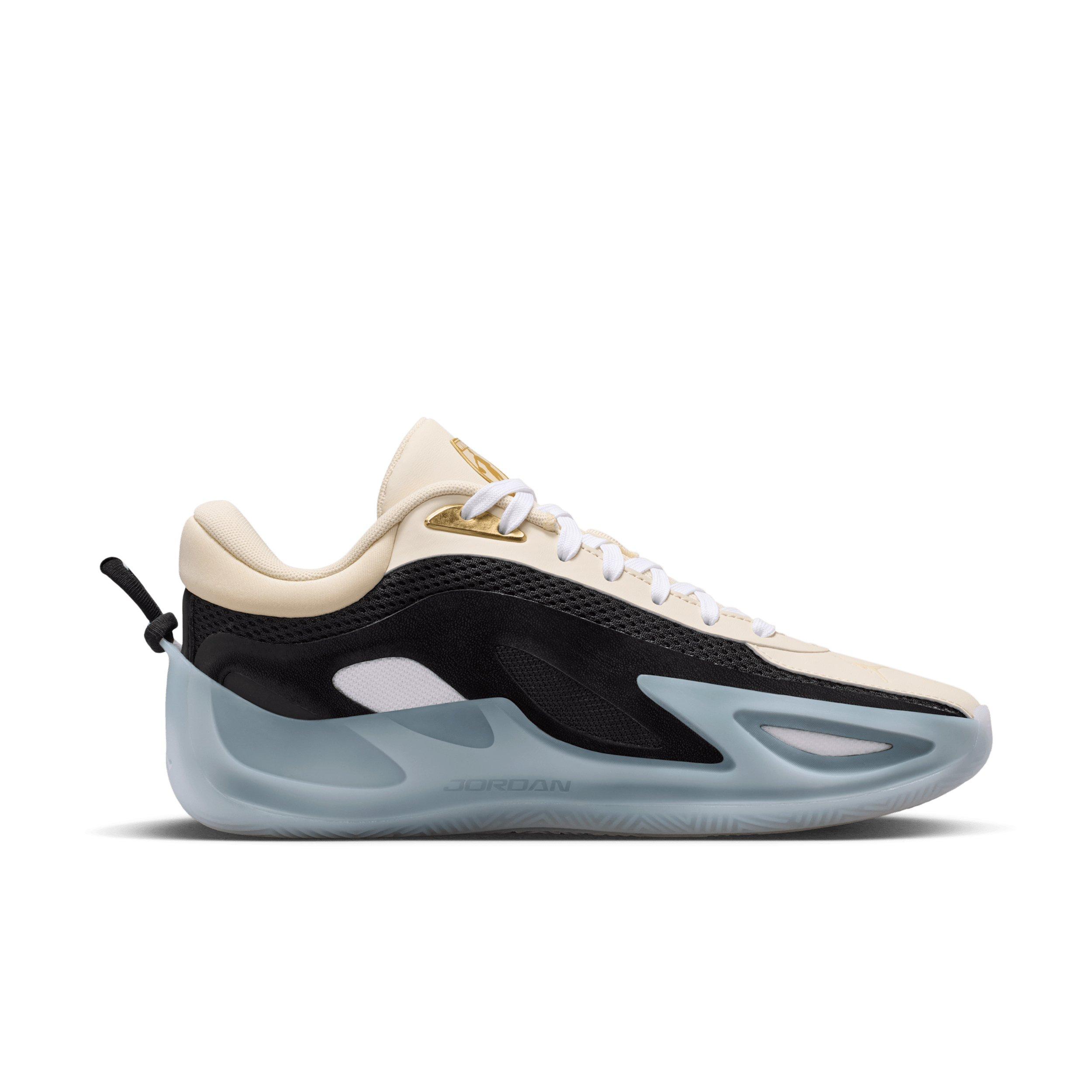 Jordan Heir Series 2 "Pearl White/Black/Metallic Gold/White" Women's Basketball Shoe - WHITE/BLACK/GOLD/WHITE